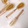 UPTALY 3 pcs Extra Long Bristle Brushes with Beech Wood Handle(24''/24''/12''), Nylon Kitchen Brush with Stainless Steel Pole, for Tall Bottle, Gallon Water Jug, Big Vessels, Floor Vase view 3