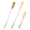 UPTALY 3 pcs Extra Long Bristle Brushes with Beech Wood Handle(24''/24''/15''), Nylon Kitchen Brush with Stainless Steel Pole, for Tall Bottle, Gallon Water Jug, Big Vessels, Floor Vase view 1