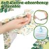 Spiareal Eucalyptus Napkins Disposable Hand Towels for Bathroom Sage Green Leaves Guest Decorative Paper Hand Towels for Dinner Banquet Party Wedding Dinning Decor(120 Pcs) view 2