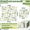 Spiareal Eucalyptus Napkins Disposable Hand Towels for Bathroom Sage Green Leaves Guest Decorative Paper Hand Towels for Dinner Banquet Party Wedding Dinning Decor(120 Pcs) view 3