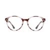 COTIA Blue Light Blocking Glasses for Women Men Stylish Round TR90 Frame Clear Lens Eyeglasses (flower, 2, multiplier_x) view 2