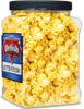 It's Delish Gourmet Butter Popcorn, 6 Oz Reusable Jumbo Container Jar | Vegan Butter Flavored Popcorn | Air Popped Pop Corn Healthy Snacks | Gluten Free, Non-Dairy, Vegan, Kosher, Yellow, White view 4
