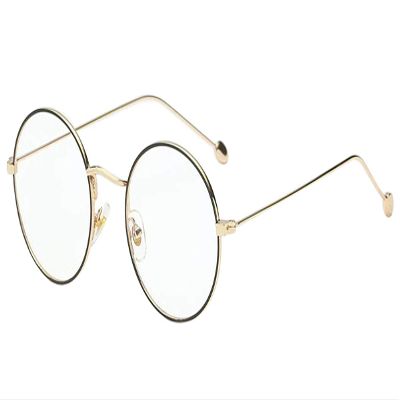 SightPerk Men Women Vintage Metal Round Reading Glasses (Black Gold, 3.5, multiplier_x)