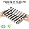 Happyhiram 50 Pcs Large Gift Boxes with Handles Black and White Stripes, 9x6x6 Gable Gift Boxes Party Favor Boxes Barn Style Carry Out Box Recyclable Lunch Boxes Paper for Food Kids Birthday view 4