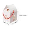 Milisten 15pcs Christmas Kraft Paper Treats Boxes House Shaped Paper Candy Box: White Paper Christmas Package Box for Wedding Xmas Party Favor Holder view 4