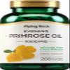 Piping Rock Evening Primrose Oil Softgels 1000mg | 200 Pills | Cold Pressed Dietary Supplement | Non-GMO, Gluten Free view 1
