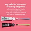 Hello Blue & Green Soft Toothbrush, BPA-Free, Made from Plant-Based Materials, 2 Count (Pack of 2) view 4