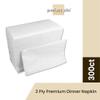 2 Ply Premium Dinner Napkin 1/8 Fold (Package of 300ct) 15" x 17" view 3