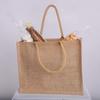 12-Pack Heavy Duty Sturdy Jute Burlap Tote Bags with Handles Reusable Grocery Shopping Bags Blank Fabric for DIY, Crafts (Large: 15.5" x 13.75" x 6") view 3