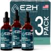 E2H Reishi Mushroom Extract - All-Natural Energy, Vitality and General Wellness Support from Advanced Mushroom Supplement - Reishi Mushrooms Supplement - Non-GMO, Vegan (3 Bottles) view 1