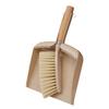 1 Set 2pcs Desktop Dustpan Cleaning Handheld Dustpan Duster Brush Table Clean Broom Brush Wood Dust Pan Keyboard Brush Portable Table Shovel Brush Combination Computer Whisk Wooden view 1