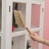 1 Set 2pcs Desktop Dustpan Cleaning Handheld Dustpan Duster Brush Table Clean Broom Brush Wood Dust Pan Keyboard Brush Portable Table Shovel Brush Combination Computer Whisk Wooden view 3