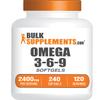 BulkSupplements.com Omega 3-6-9 Softgels - Triple Omega Supplement, from Flaxseed, Evening Primrose & Fish Oil- 2 Softgels per Serving, 240 Count (Pack of 1) view 1