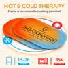 AllSett Health Reusable Hot and Cold Gel Ice Packs for Injuries | Cold Compress, Ice Pack, Gel Ice Packs, Cold Pack, ice Pack, Cold Packs for Injuries, 10.5 in Long x 5 in Wide, | 4 Pack Orange view 3