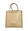 12-Pack Heavy Duty Sturdy Jute Burlap Tote Bags with Handles Reusable Grocery Shopping Bags Blank Fabric for DIY, Crafts (Medium: 12" x 12" x 7.75") view 1