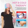 Migraine Relief Cap Ice Head Wrap Headache and Migraine Hat | Headache Relief with Hot/Cold Gel Head Ice Pack with Face and Eye Headache Mask Compress, Pink view 4