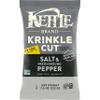 Kettle Brand Krinkle Cut Salt and Fresh Ground Pepper Kettle Potato Chips, Gluten-Free, Non-GMO, 7.5 oz Bag (Pack of 12) view 1
