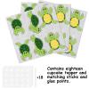 18pcs Green Glitter Turtle Dessert Cupcake Topper Ocean Sea Theme `Decor Supplies Baby Shower Boy Girl Happy Birthday Party Anniversary Wedding Decorations view 3
