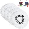Spin Mop Replacement Head 4 Pack Mop Refill Compatible with Ocedar Triangle Swivel Mops Microfiber Swivel Mop Refill,Deep Clean,Machine Washable and Easy to Replace view 1