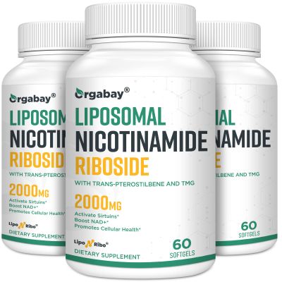 Orgabay Liposomal Nicotinamide Riboside 2000 MG with TMG and Pterostilbene, Boosting NAD+, Support Healthy Aging, 180 Count