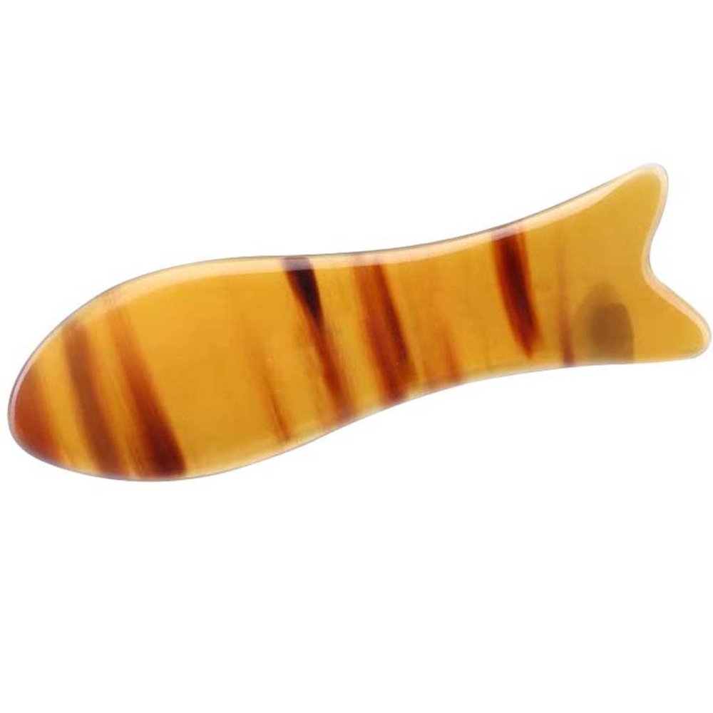 12CM Fish-Shaped Scraping Board,Scraping Stone Massage Tool Neck Beauty Slimming Massager to Help Relieve Sore Neck, Hands and feet.
