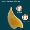 10cm Sea Lion Shape Scraping Massage Tool Facial Scraping Board Neck Massager for Skin Care Beauty Care Scraping Massage Tool Universal Facial Scraping Boar view 3