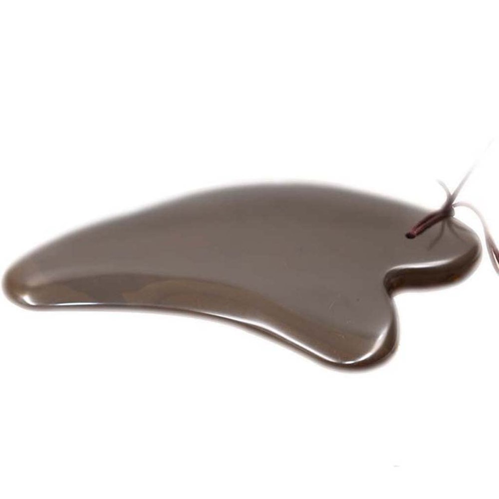 13cm Bian Stone Gua Sha Board|Guasha Scraping Massage Tool | Traditional Scraper Tool for Anti-Aging | 100% Natural Bianstone Guasha