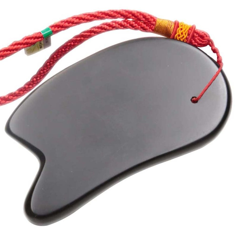 11.5cm Bian Stone Scraping Board, Gua Sha Massage Tool, Gua Sha Facial Tool for Spa Therapy Treatment on Face Back, Arms, Neck, Shoulder