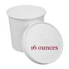 AME D'ESSENCE (16 oz-50 PC) Combo White Soup Containers for Hot Cold Food Paper Cups with Vented Lids Great with Ice Cream Gelato Yogurt Paper Soup Cups To Go Take Out Food Containers view 1