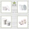 AME D'ESSENCE (12 oz-50 PC) Combo White Soup Containers for Hot Cold Food Paper Cups with Vented Lids Great with Ice Cream Gelato Yogurt Paper Soup Cups To Go Take Out Food Containers view 3