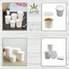 AME D'ESSENCE (12 oz-50 PC) Combo White Soup Containers for Hot Cold Food Paper Cups with Vented Lids Great with Ice Cream Gelato Yogurt Paper Soup Cups To Go Take Out Food Containers view 4