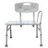 Medical Bathroom Safety Shower Tub Aluminium Alloy Bath Chair Transfer Bench with Wide Seat White view 3