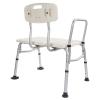Medical Bathroom Safety Shower Tub Aluminium Alloy Bath Chair Transfer Bench with Wide Seat White view 4