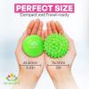 Acupoint Physical Massage Therapy Lacrosse Ball Set Ideal for Yoga Deep Tissue Massage Trigger Point Therapy and Myofascial Release Physical Therapy Back Foot Plantar Fasciitis (Spiky Ball) view 3