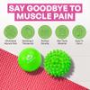 Acupoint Physical Massage Therapy Lacrosse Ball Set Ideal for Yoga Deep Tissue Massage Trigger Point Therapy and Myofascial Release Physical Therapy Back Foot Plantar Fasciitis (Spiky Ball) view 4