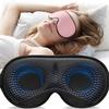 YFONG Weighted Sleep Mask, Women Men 3D Eye Mask Blocking Lights Sleeping Mask (4.2oz/120g), Pressure Relief Night Sleep Eye Mask with Adjustable Strap, Eye Cover Blindfold for Travel Nap Yoga, Pink view 1
