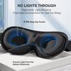 YFONG Weighted Sleep Mask, Women Men 3D Eye Mask Blocking Lights Sleeping Mask (4.2oz/120g), Pressure Relief Night Sleep Eye Mask with Adjustable Strap, Eye Cover Blindfold for Travel Nap Yoga, Pink view 4