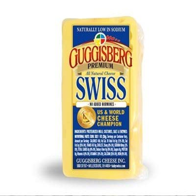 Guggisberg Premium Classic Swiss Cheese. 1 LB