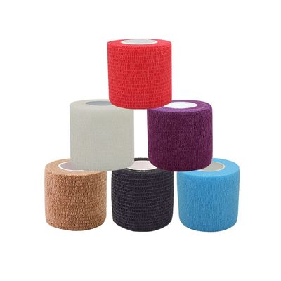 [6 Pack-2" x5Yards] MINGYUE Self Adhesive Bandage Wrap,Athletic Tape,Sports Tape,Wrist and Ankle Wrap Tape,Cohesive Bandage for Vet Tape(multi-color03)