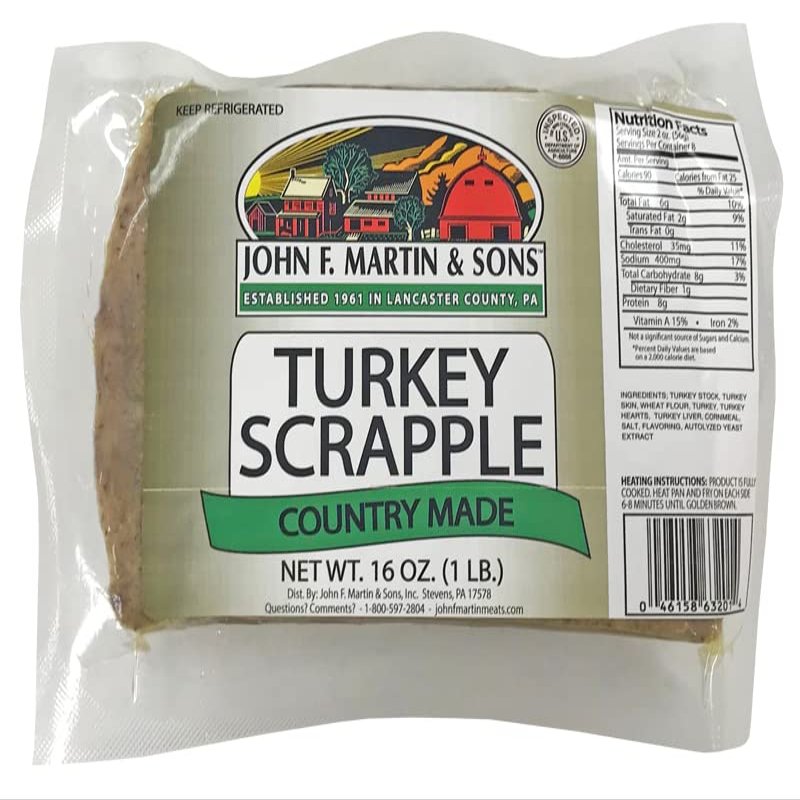 Turkey Scrapple Country Made. John F. Martin. 1 LB. (2)