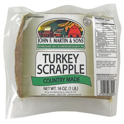 Turkey Scrapple Country Made. John F. Martin. 1 LB. (1)