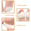 1pair Forefoot Pads Self-Adhesive Cushions for Comfortable Walking Prevent Blisters Heel Slipping for High Heels Outdoor Use Pads view 2