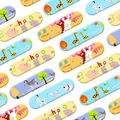 AndicAge Cute Bandages 100 Count Water Resistant Breathable Bandages Cute Cartoon Adhesive First Aid for Kids Children