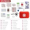 First Aid Kit for Home Hiking Camping Outdoor Sport, 275 Pieces Survival Supplies Emergency Kit, Mini Gear Bag with Basic First-aid Essentials for Emergency Cases angel wish view 2