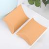 Joyzan Kraft Pillow Boxes, Paper Candy Foldable Vintage Packaging Jewelry Wedding Party Favor Gift Card Birthdays Holidays Anniversary Halloween Baby Shower Bakery Chocolate Display Present 50pcs view 2