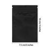 100 Pack Smell Proof Bags 3 x 4 Inch Resealable Mylar Bags Foil Pouch Flat Bag with Clear Window Black view 3