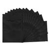 100 Pack Smell Proof Bags 5.9 x 8.7 Inch Resealable Mylar Bags Foil Pouch Flat Bag with Clear Window Black view 1