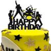 Rock and Roll Cake Toppers Rock Music Birthday Decoration with Band for Rock and Roll Themed Birthday Party view 1