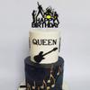 Rock and Roll Cake Toppers Rock Music Birthday Decoration with Band for Rock and Roll Themed Birthday Party view 3