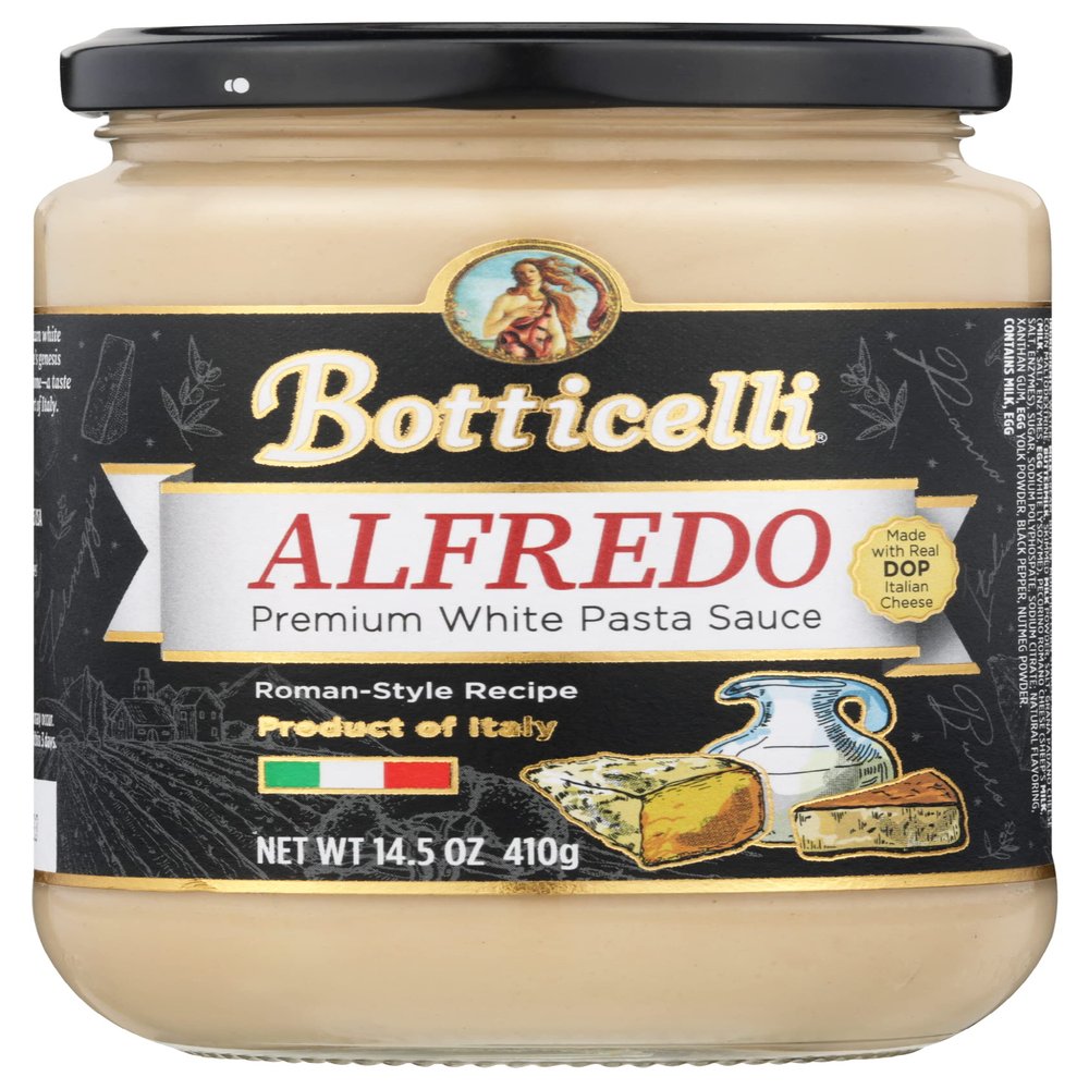 Botticelli Alfredo Premium Pasta Sauce, 14.5 Ounce (Pack of 6)